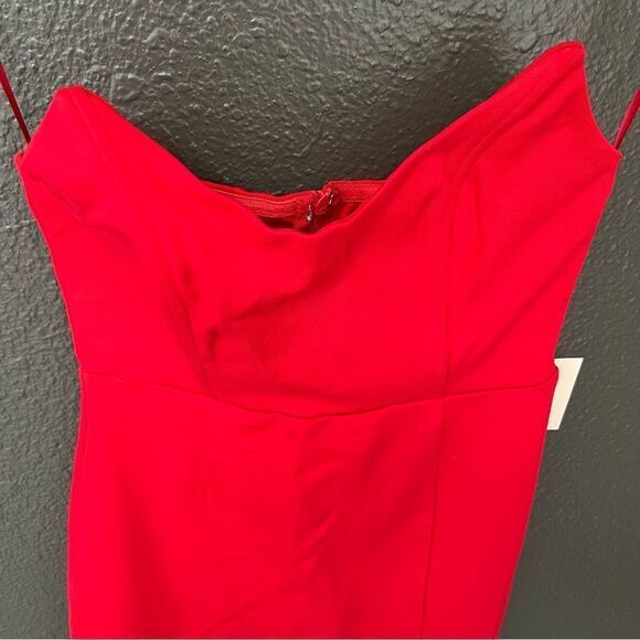 NWT Revolve x Superdown Loraine Slit Maxi Dress in Red | size XS - Picture 4 of 9
